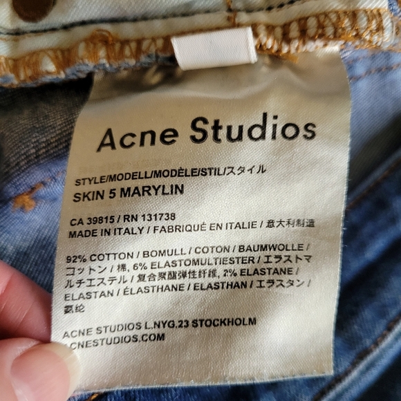 Acne Studios Skin 5 Marilyn skinny jeans size 26 - Picture 10 of 12